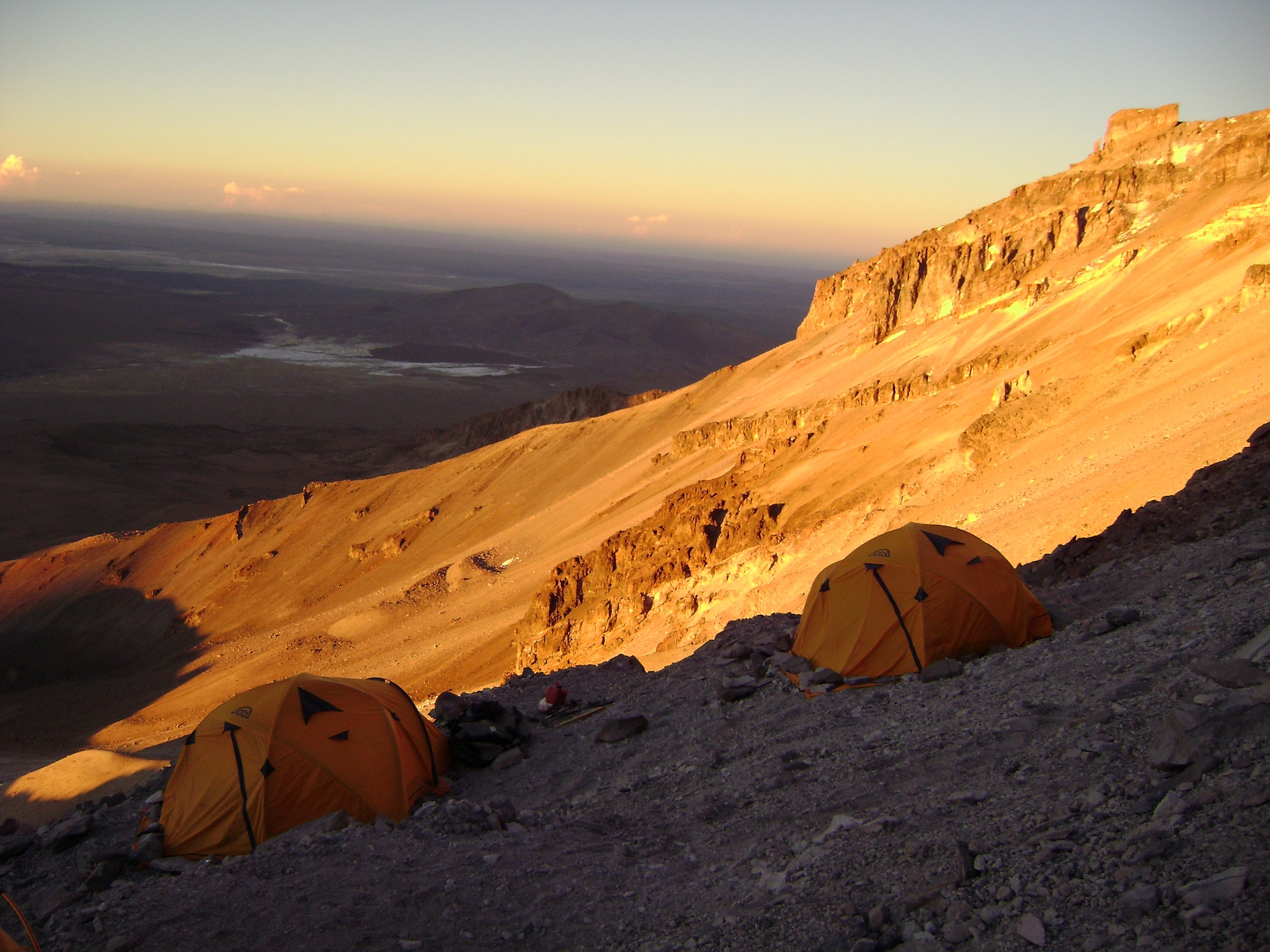 Day 2: Base camp - High camp (5450m) 